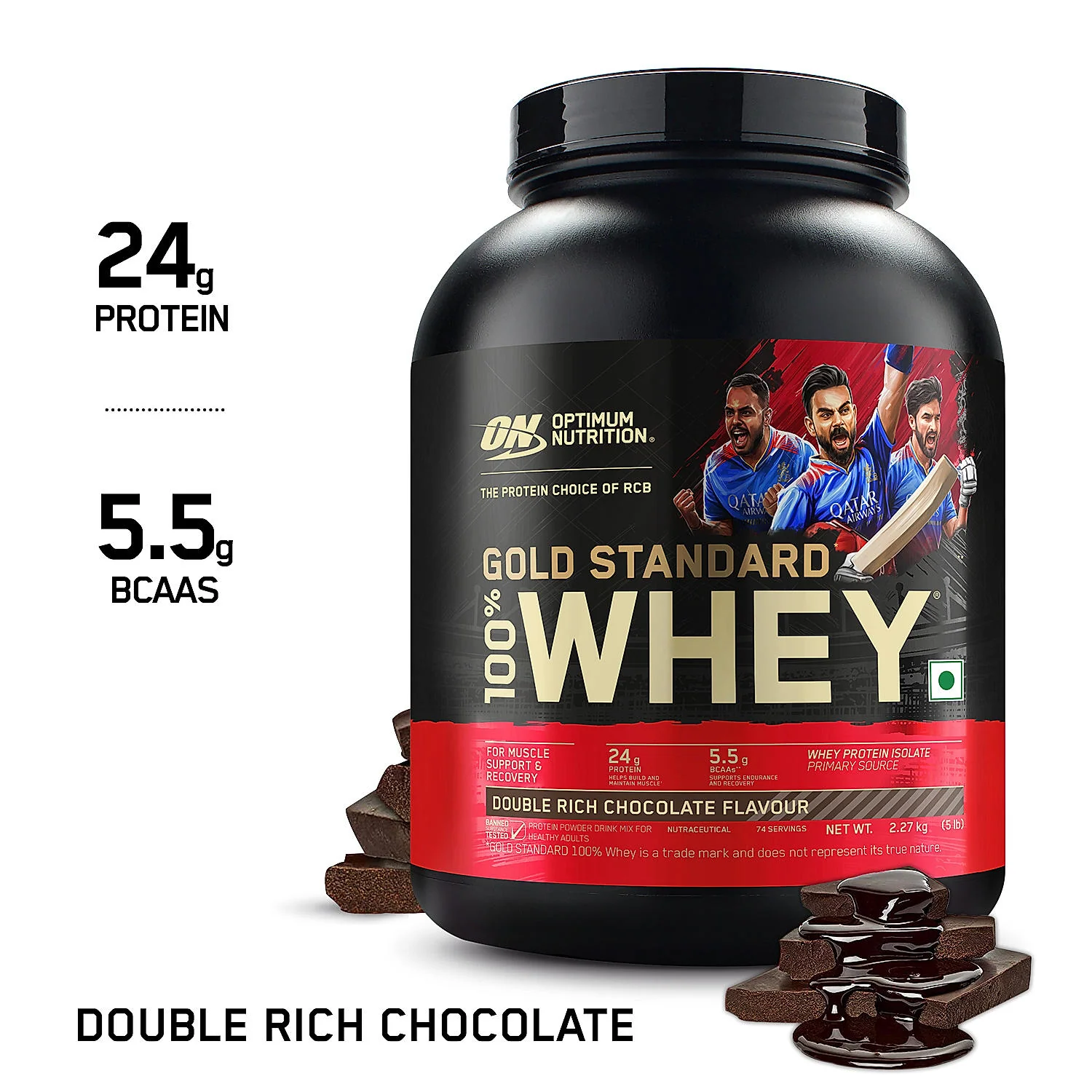 Gold Standard 100% Whey 5 Lbs Double Rich Chocolate + Pre Workout Green Apple - Image 8