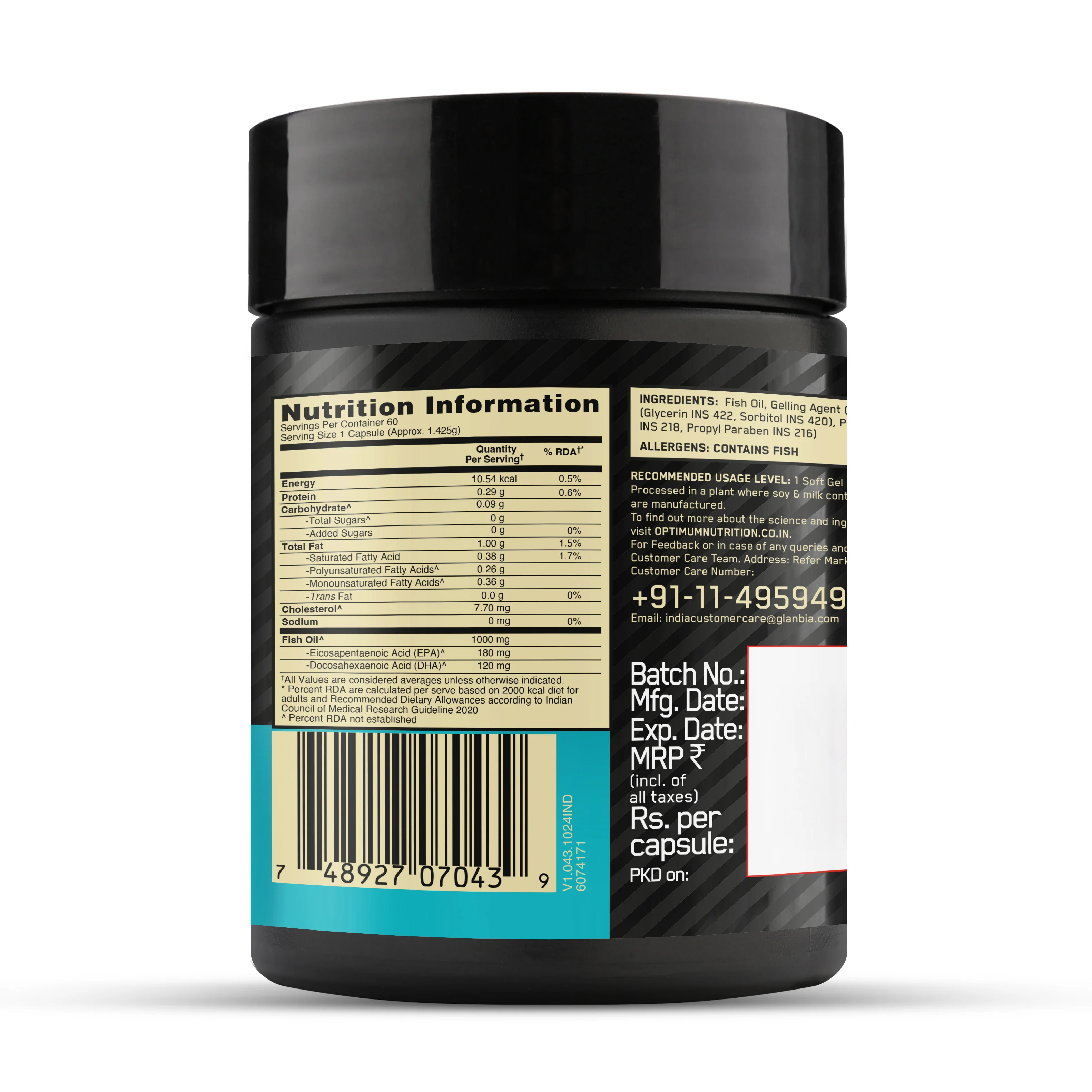 Creatine 100g and Optimum Nutrition (ON) Fish Oil - 60 Capsules - Image 18