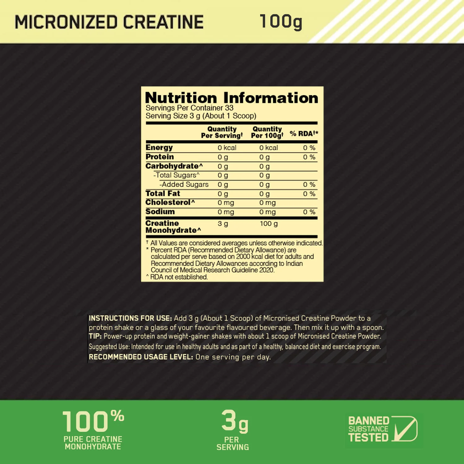 Creatine 100g and Optimum Nutrition (ON) Fish Oil - 60 Capsules - Image 7