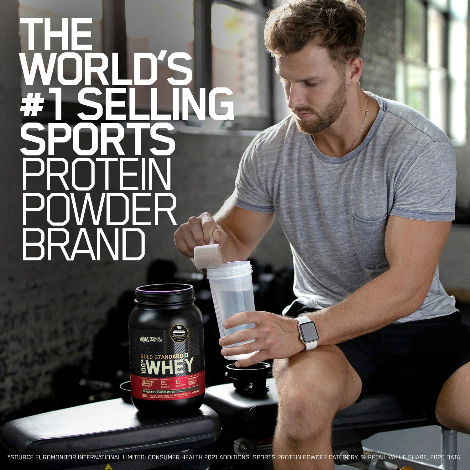 Gold Standard 100% Whey Protein Powder  Double Rich Chocolate 1.7 kg + Pre Workout Green Apple - Image 8