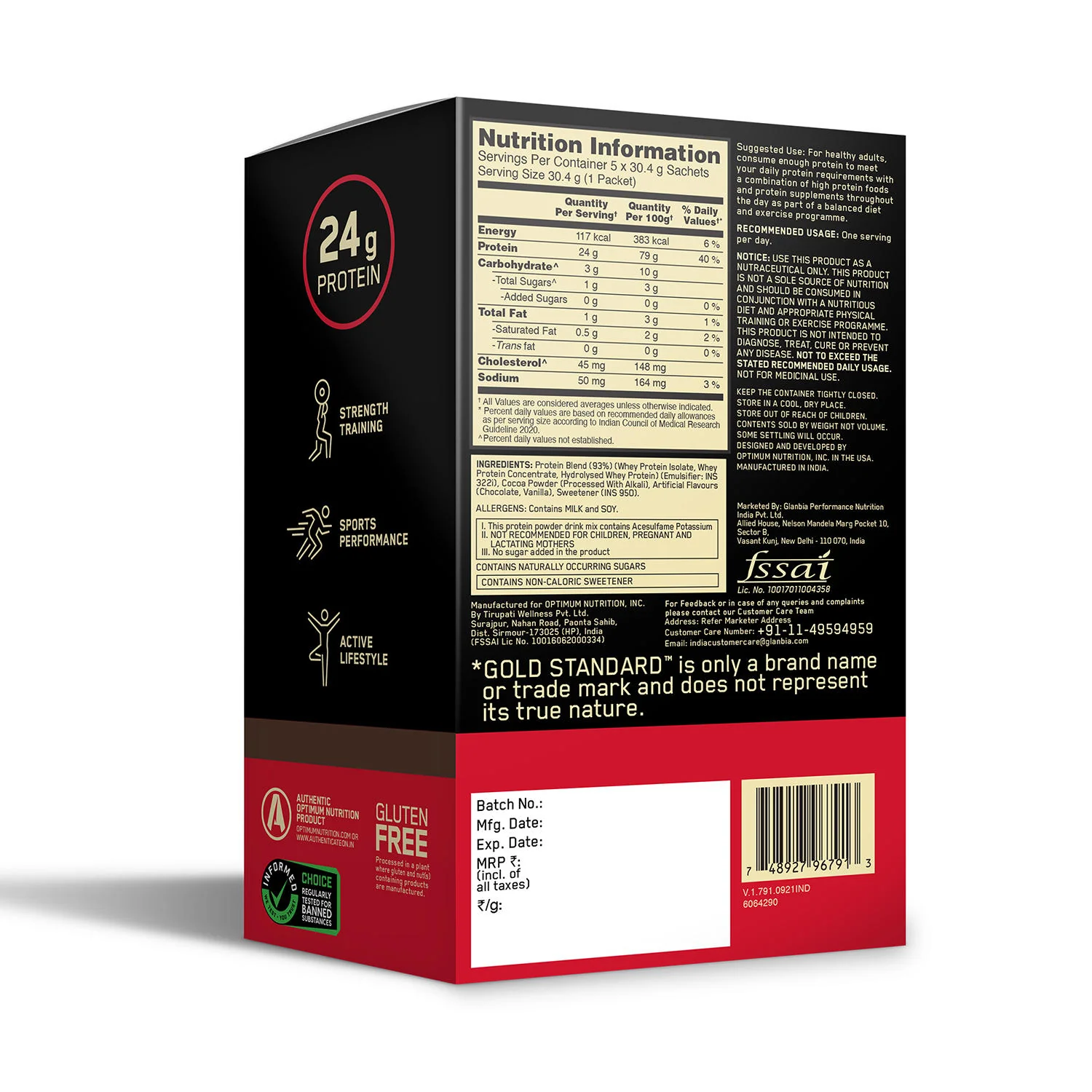 Gold Standard 100% Whey Protein Powder | Double Rich Chocolate | 152 g - Image 10