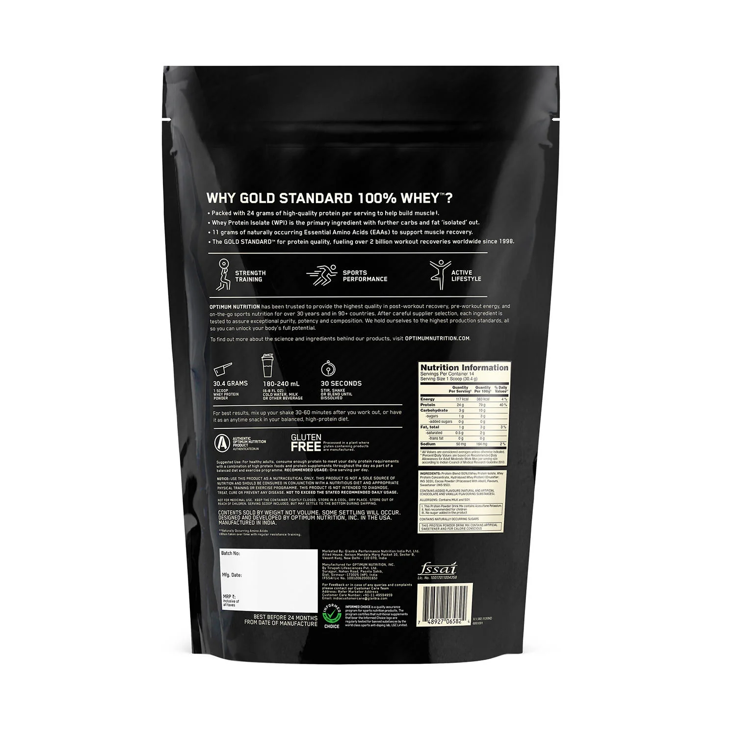 Gold Standard 100% Whey Protein Powder | Double Rich Chocolate | 1 lbs - Image 10