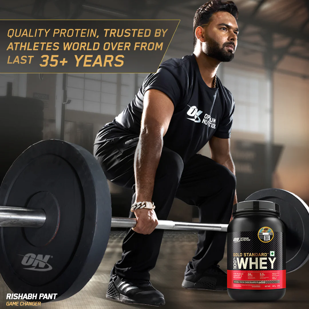 Gold Standard 100% Whey Protein | 907 g (2 lbs) | Double Rich Chocolate - Image 4