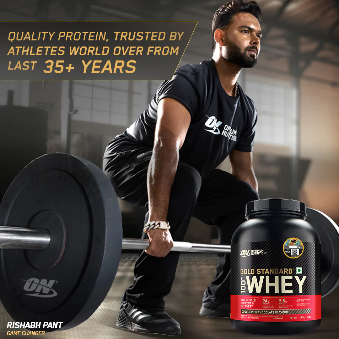 Gold Standard 100% Whey Protein Powder | Double Rich Chocolate | 5 lbs - Image 4