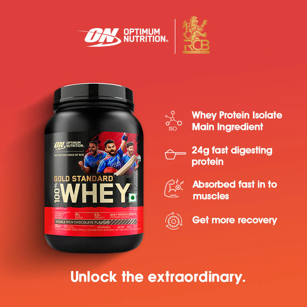 Gold Standard 100% Whey Protein Powder | Double Rich Chocolate | 2 lbs + Fish Oil - 60 Capsules - Image 6