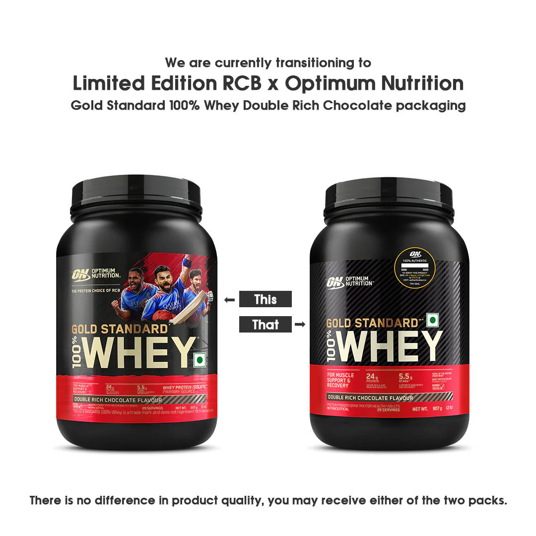 Gold Standard 100% Whey Protein Powder | Double Rich Chocolate | 2 lbs + Fish Oil - 60 Capsules - Image 7