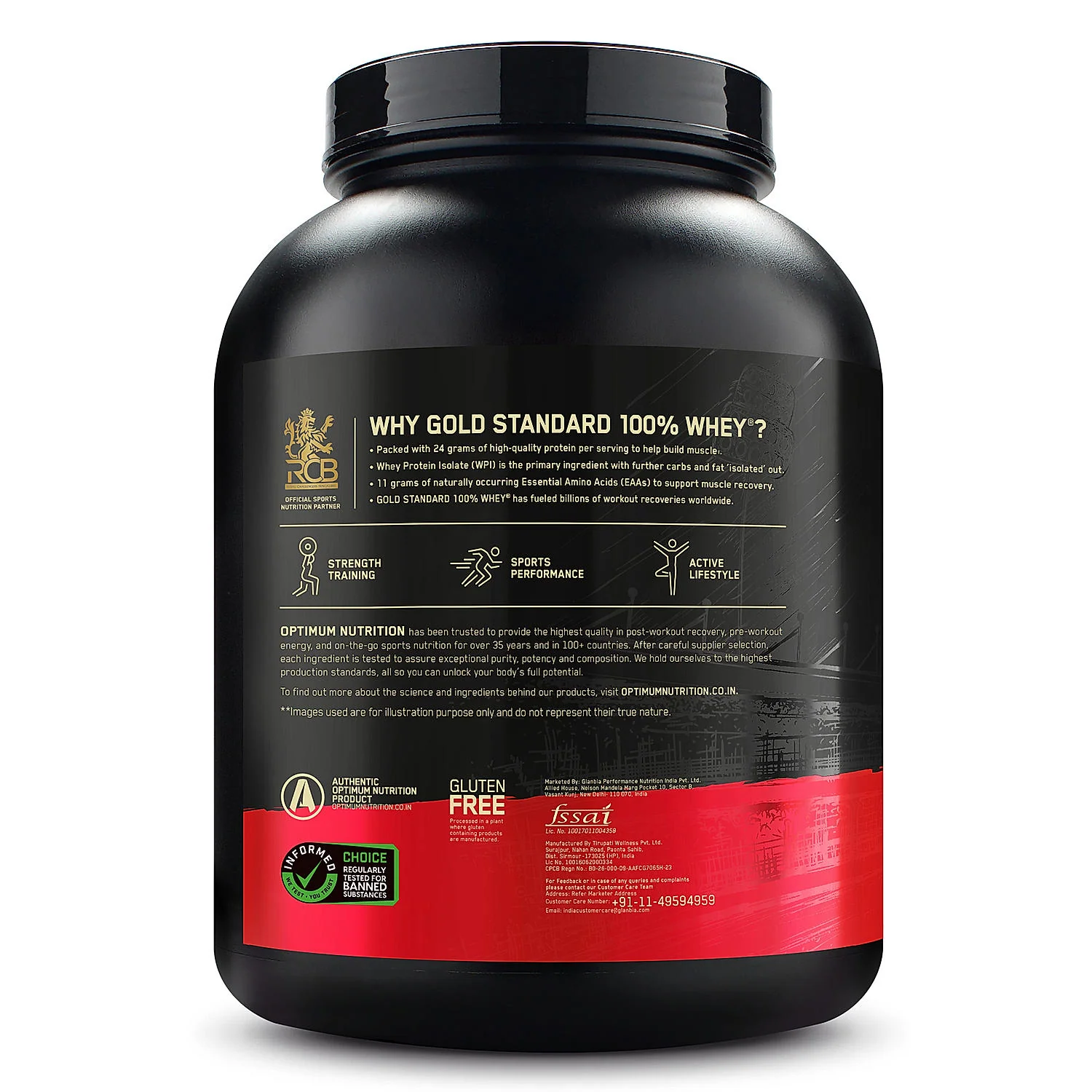 Gold Standard 100% Whey Protein Powder Double Rich Chocolate 5 lbs and Micronised Creatine Powder Unflavoured  250 g - Image 12