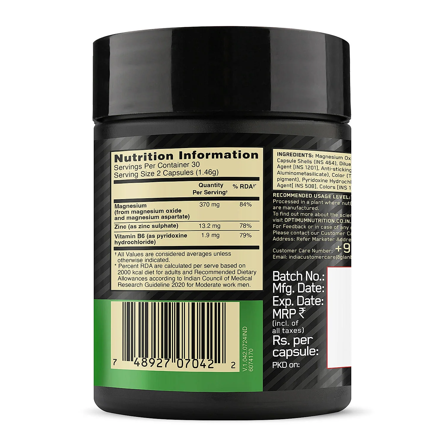 Gold Standard 100% Whey Protein Powder Double Rich Chocolate 5 lbs + Multivitamin for MEN- 60 Tablets + Zinc Magnesium Aspartate (ZMA) - 60 Capsules + Fish Oil - 60 Capsules - Image 32
