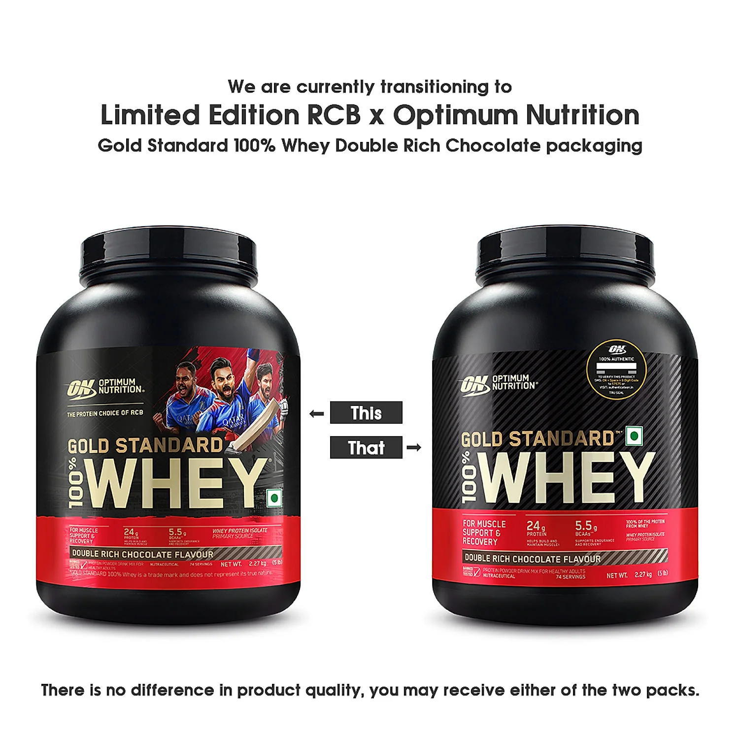 Gold Standard 100% Whey 5 Lbs Double Rich Chocolate + Pre Workout Green Apple - Image 5