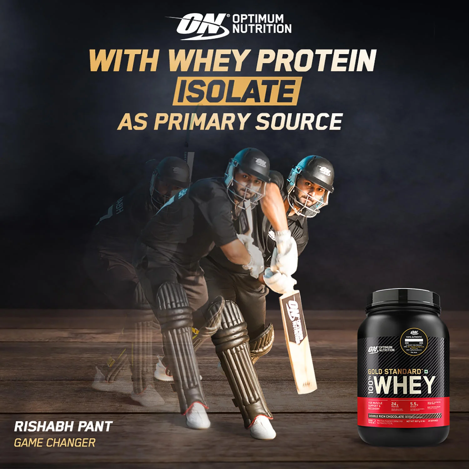 Gold Standard 100% Whey Protein Powder | Vanilla Ice Cream | 5 lbs - Image 4