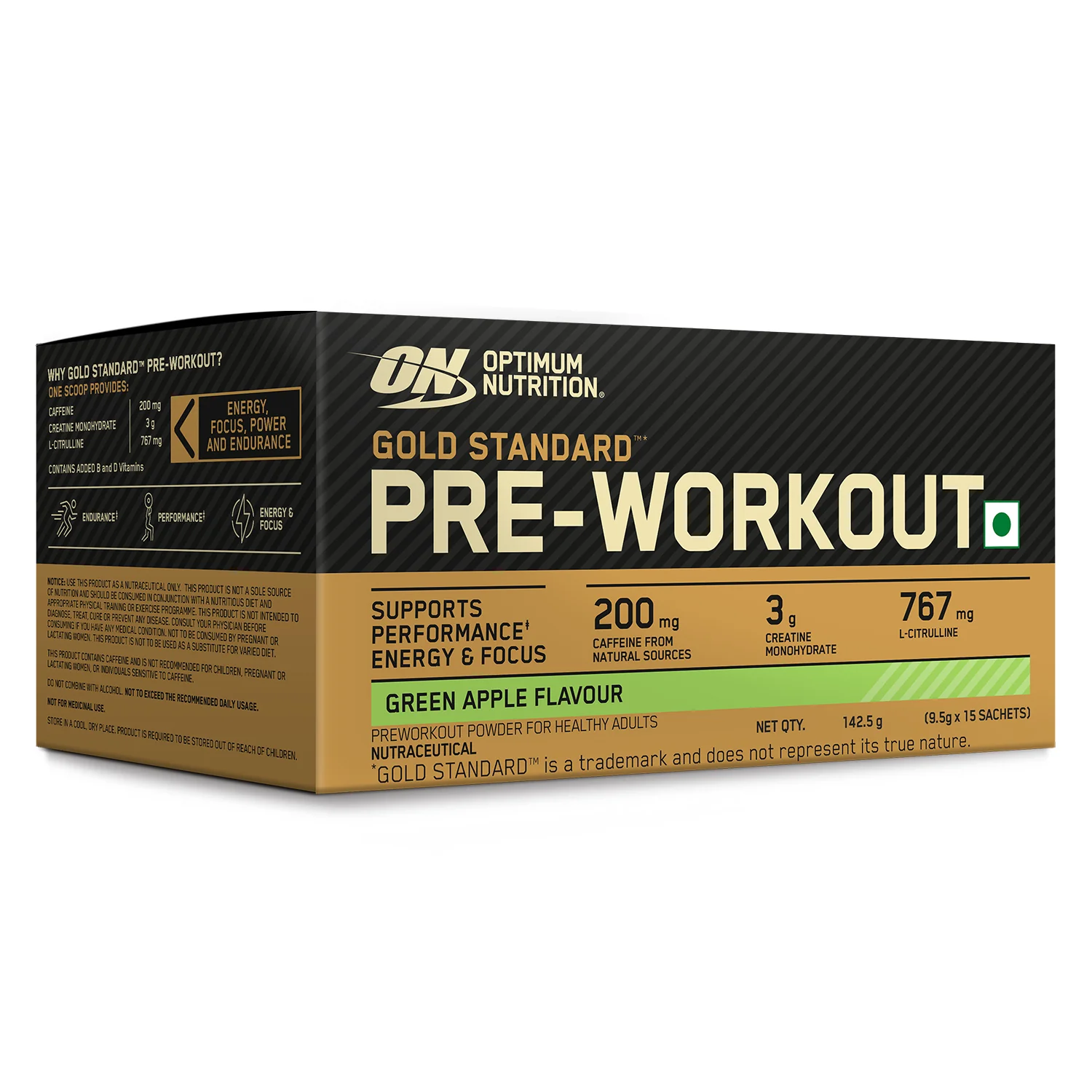 Gold Standard 100% Whey Protein Powder Vanilla Ice Cream 5 lbs + Pre Workout Green Apple - Image 14