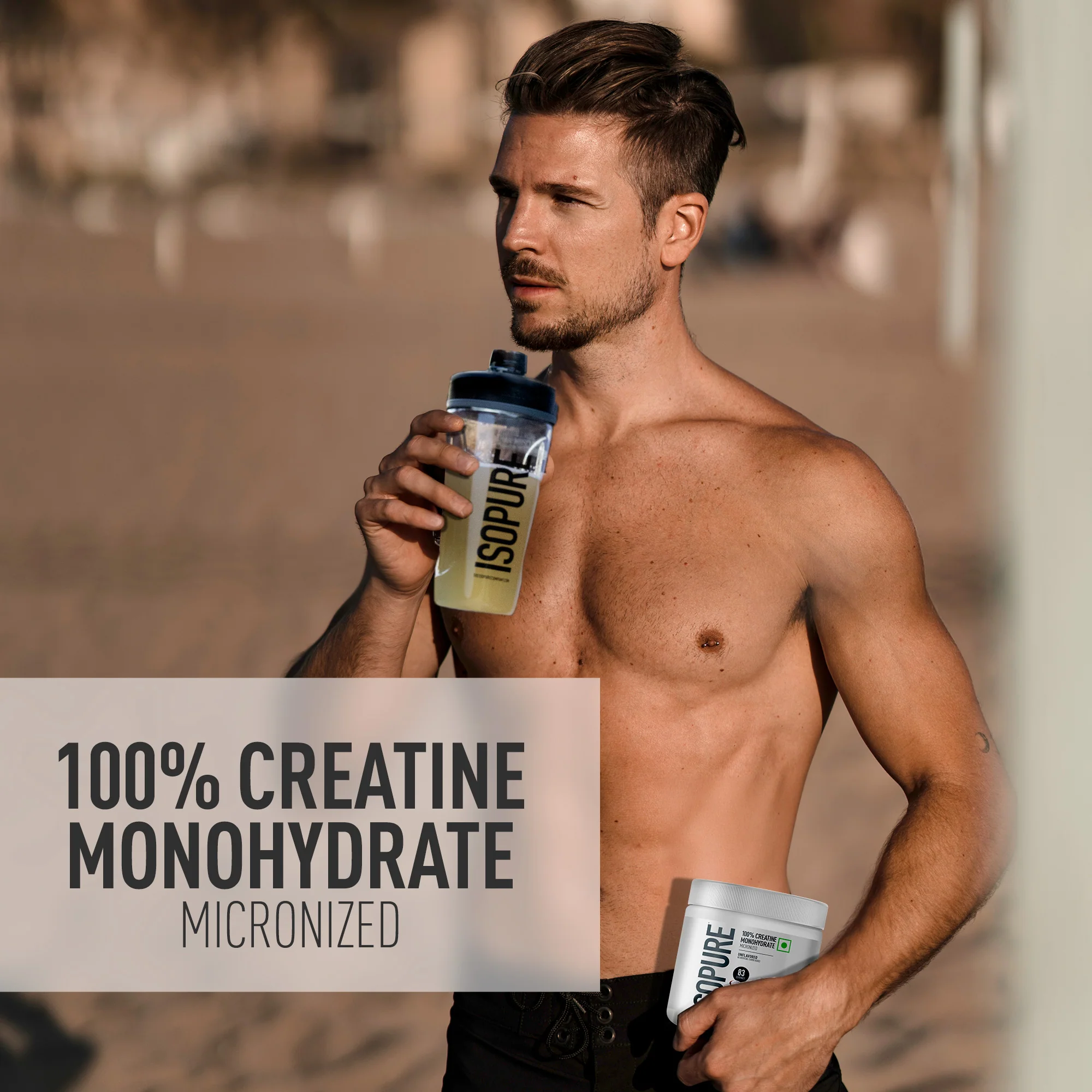 Isopure 100% Creatine Monohydrate Micronized, 250g- 83 servings, Increase Lean Muscle Mass, Enhances Muscular Endurance - Image 3