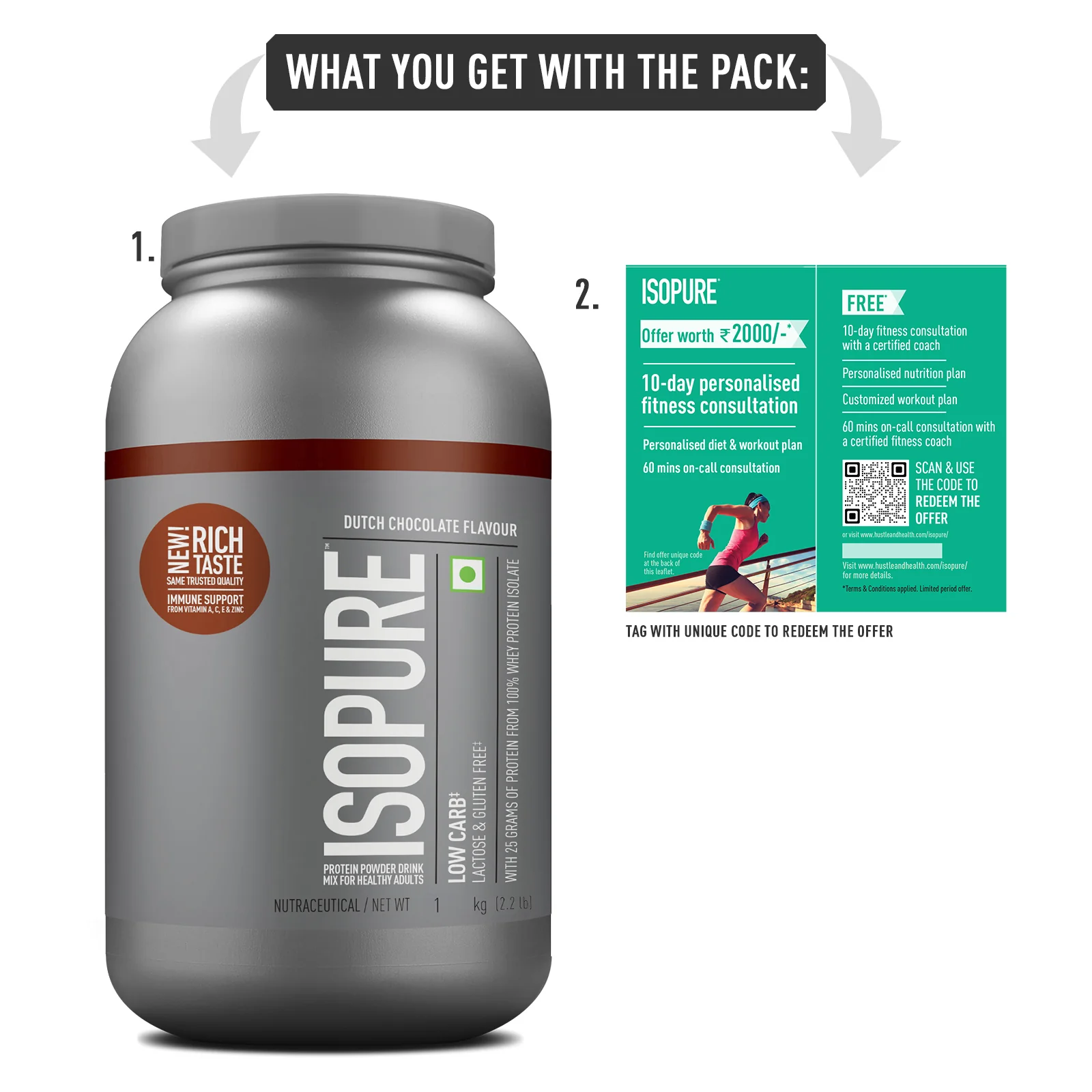 Isopure Low Carb Whey Protein Isolate Powder | Dutch Chocolate | 1 Kg - Image 10