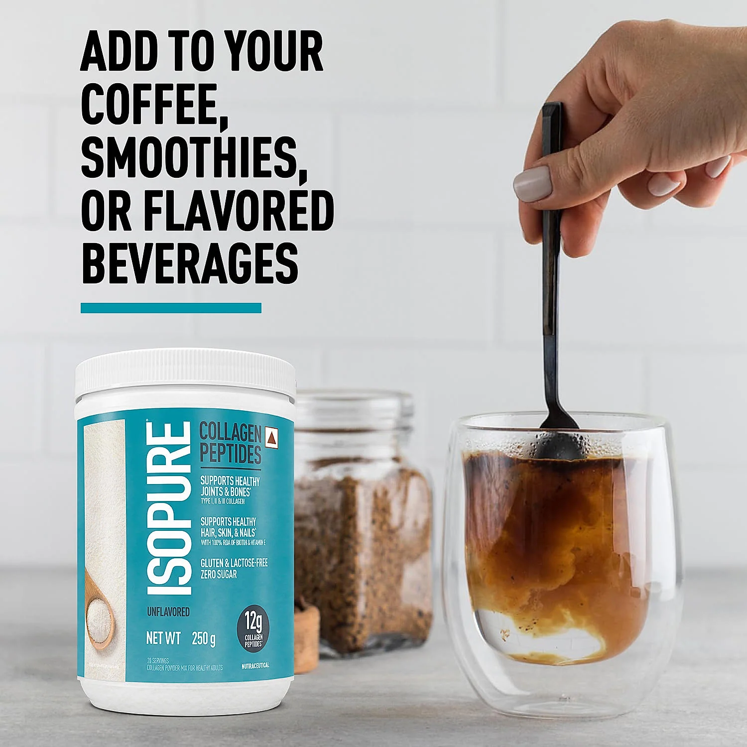 Isopure - Vanilla - 1 Kg + Isopure Collagen Peptides (12g/serve) with Biotin & Vitamin E- 250g (Unflavored) - Image 19