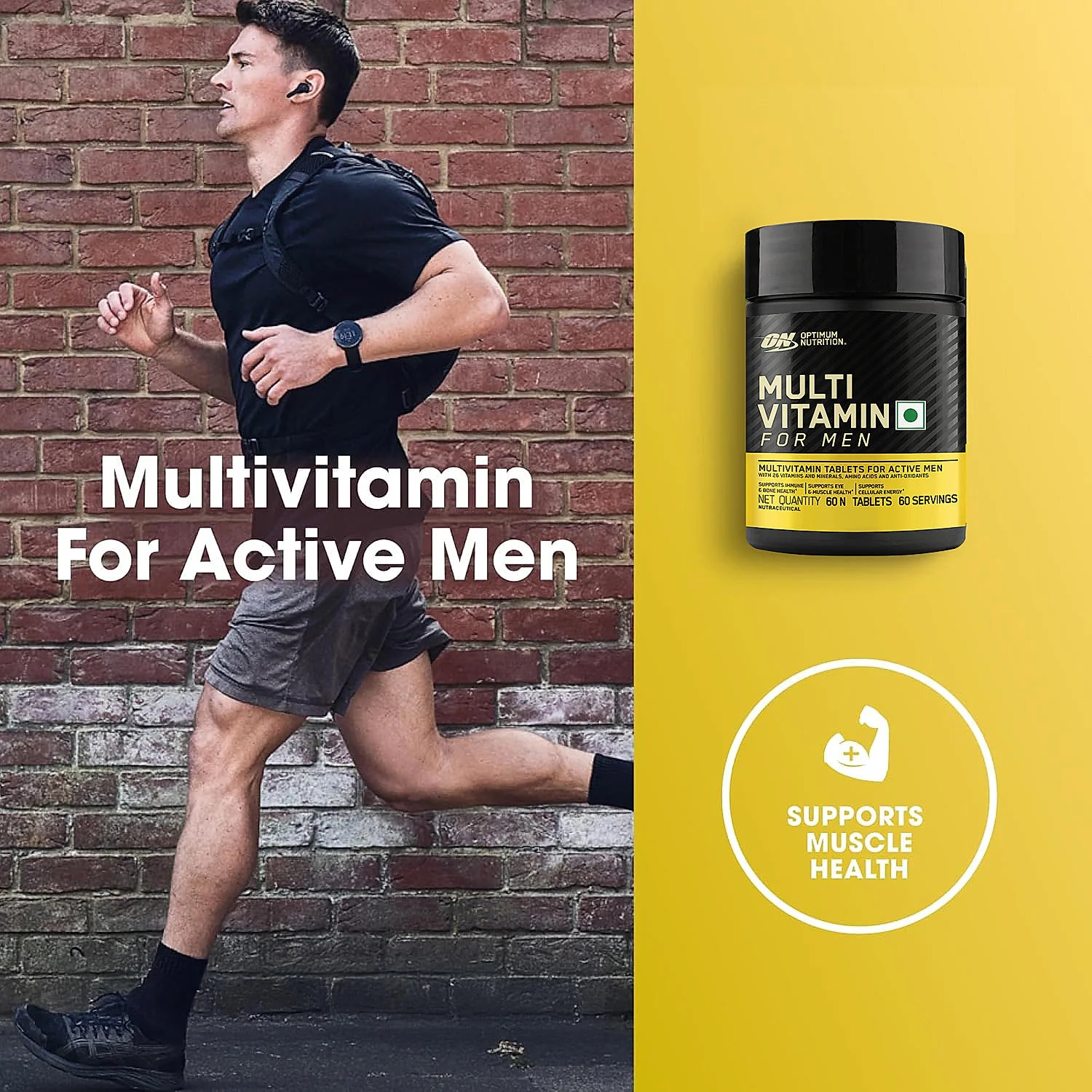 Multivitamin for MEN- 60 Tablets + Zinc Magnesium Aspartate (ZMA) - 60 Capsules + Fish Oil - 60 Capsules - Image 5