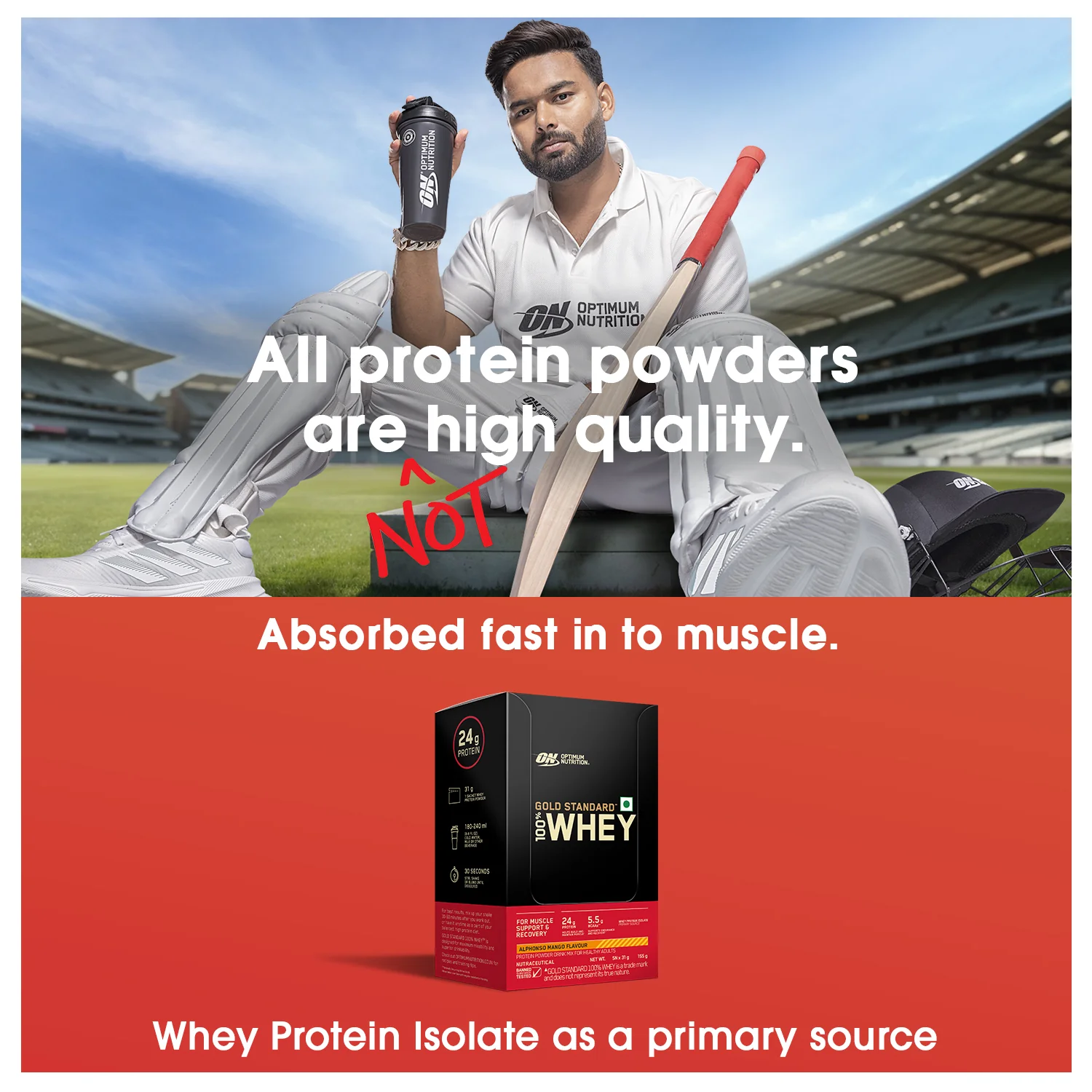 Optimum Nutrition Gold Standard 100% Whey - Alphonso Mango - Pack of 5 single serve sachets - Image 3