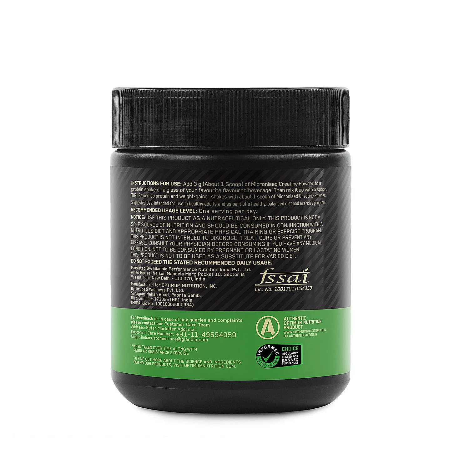 Optimum Nutrition (ON) Micronized Creatine Powder | Citrus Orange | 100 g + Micronized Creatine Powder | Unflavoured| 100 g - Image 18